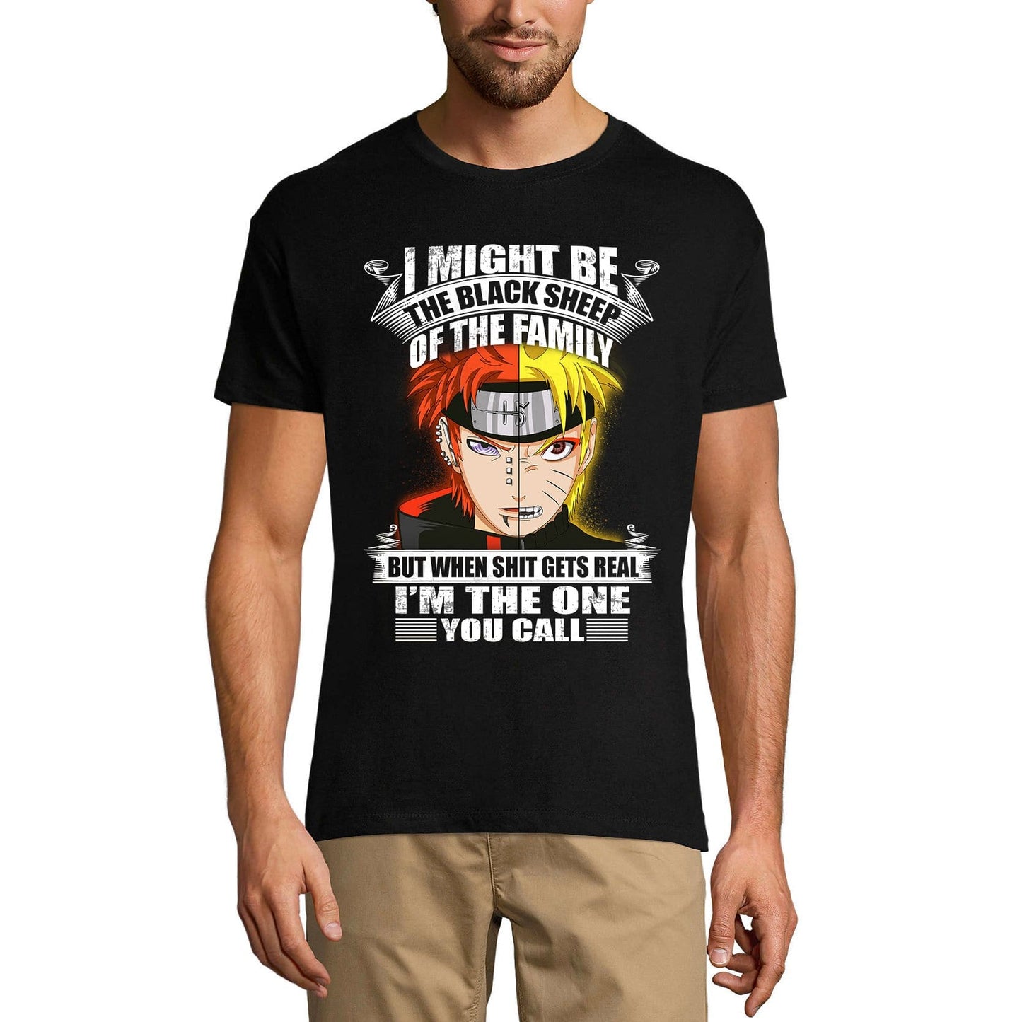 ULTRABASIC Men's T-Shirt I Might Be The Black Sheep Of The Family - Funny Quote Tee Shirt