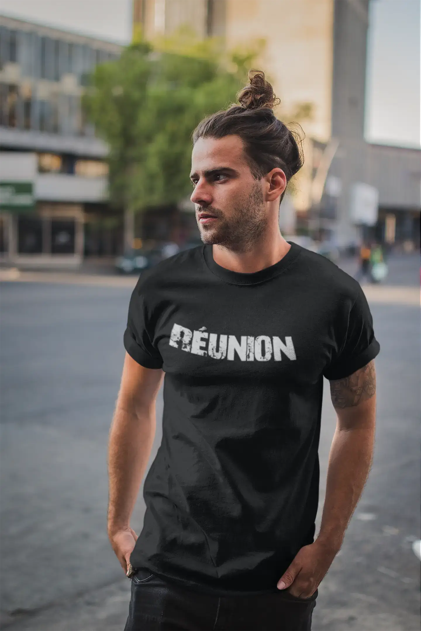 réunion, French Dictionary, Men's Short Sleeve Round Neck T-shirt 00009