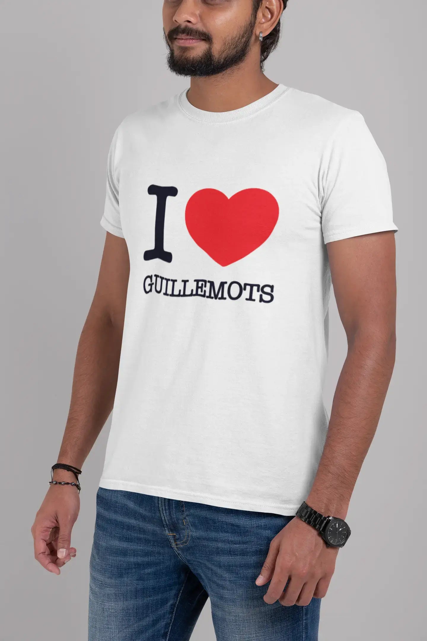 GUILLEMOTS, kurzärmliges Herren-T-Shirt mit Rundhalsausschnitt