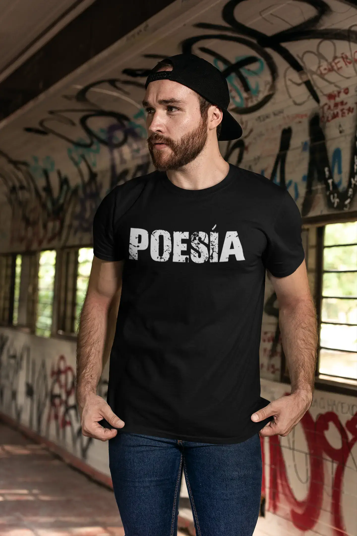 poesía Herren T-Shirt Schwarz Geburtstagsgeschenk 00550