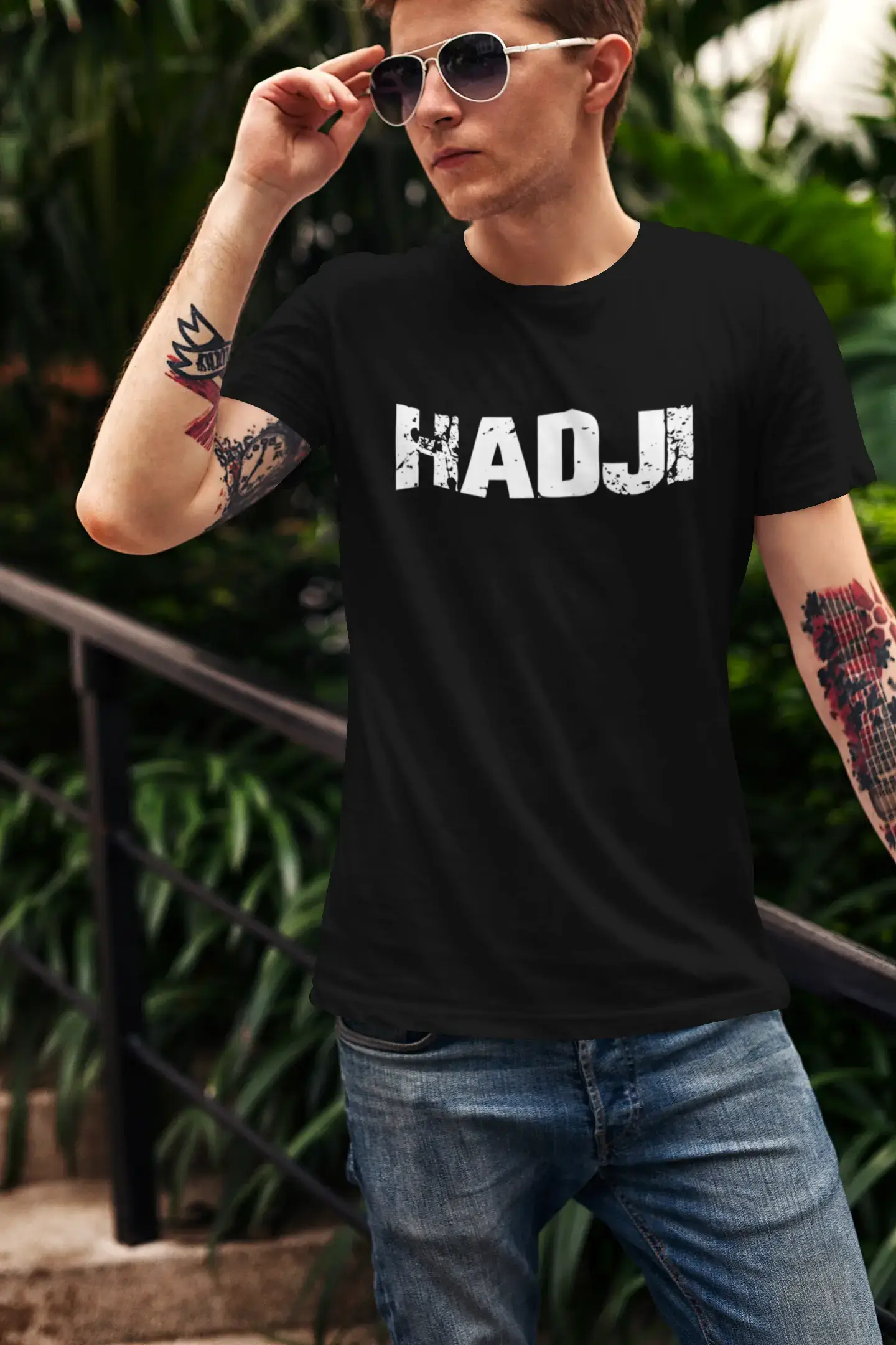 Homme Tee Vintage T Shirt Hadji