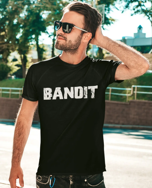 Bandit Herren Vintage T-Shirt Schwarz Geburtstagsgeschenk 00554
