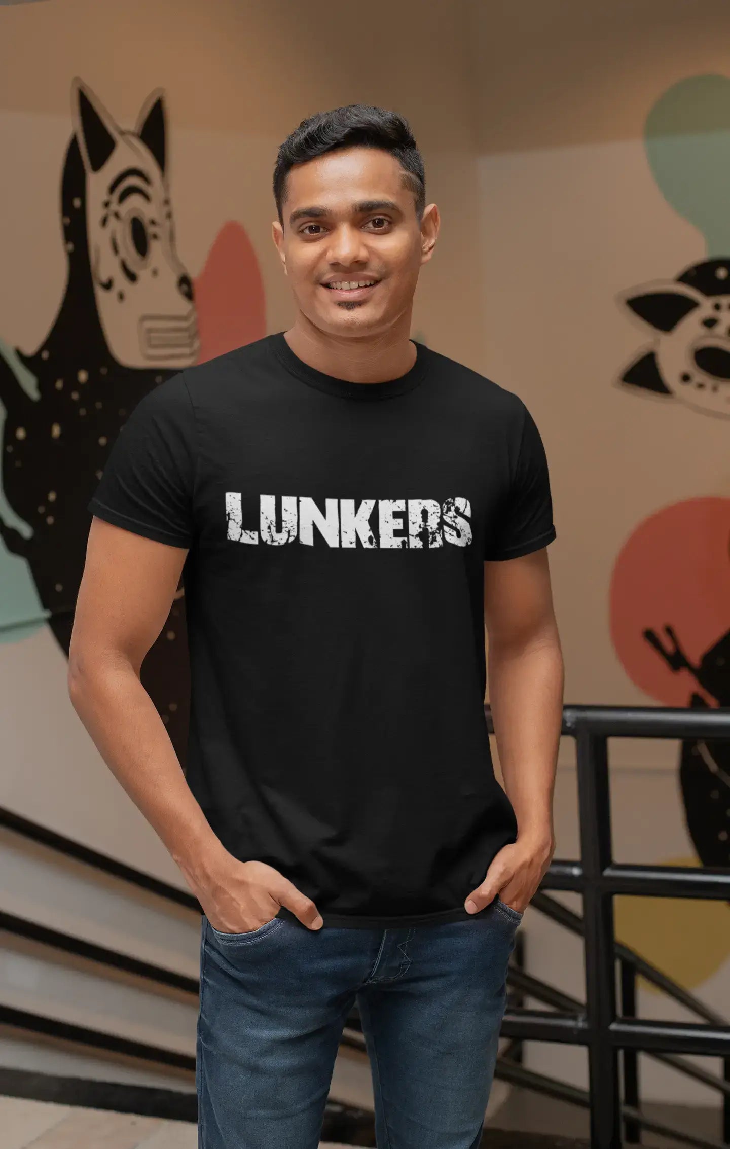 lunkers Men's T shirt Black Birthday Gift 00555