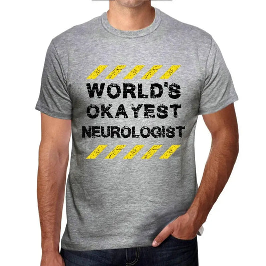Men's Graphic T-Shirt Worlds Okayest Neurologist Eco-Friendly Limited Edition Short Sleeve Tee-Shirt Vintage Birthday Gift Novelty