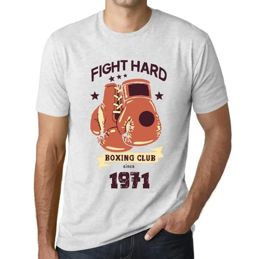 Men's Graphic T-Shirt Boxing Club Fight Hard Since 1971 53rd Birthday Anniversary 53 Year Old Gift 1971 Vintage Eco-Friendly Short Sleeve Novelty Tee