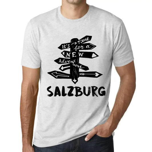 Men's Graphic T-Shirt It’s Time For A New Adventure In Salzburg Eco-Friendly Limited Edition Short Sleeve Tee-Shirt Vintage Birthday Gift Novelty