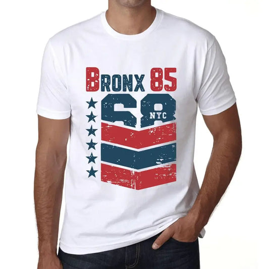 Men's Graphic T-Shirt Bronx 85 85th Birthday Anniversary 85 Year Old Gift 1939 Vintage Eco-Friendly Short Sleeve Novelty Tee