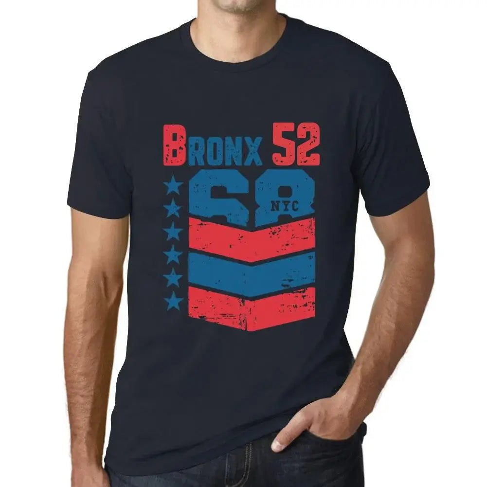 Men's Graphic T-Shirt Bronx 52 52nd Birthday Anniversary 52 Year Old Gift 1972 Vintage Eco-Friendly Short Sleeve Novelty Tee