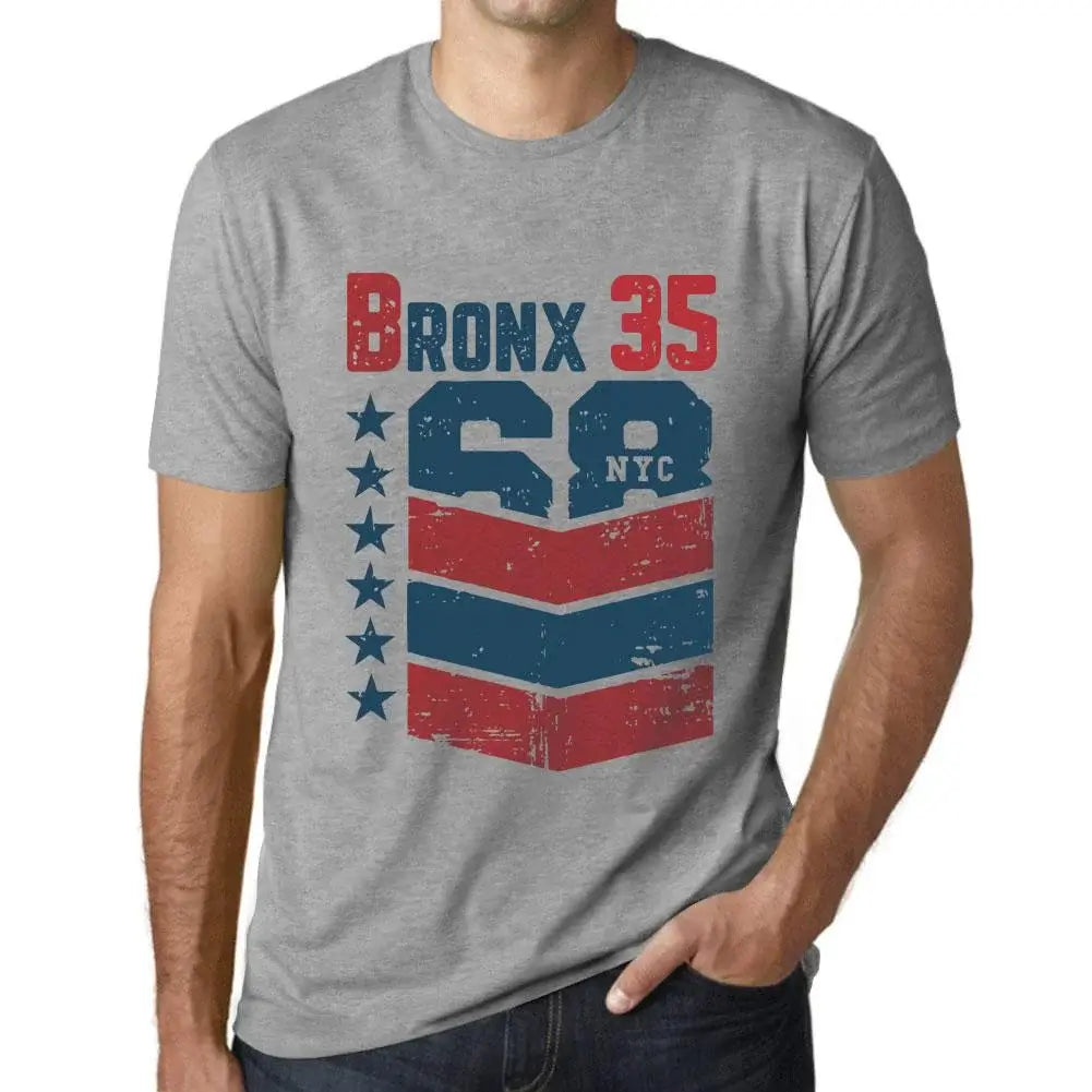 Men's Graphic T-Shirt Bronx 35 35th Birthday Anniversary 35 Year Old Gift 1989 Vintage Eco-Friendly Short Sleeve Novelty Tee