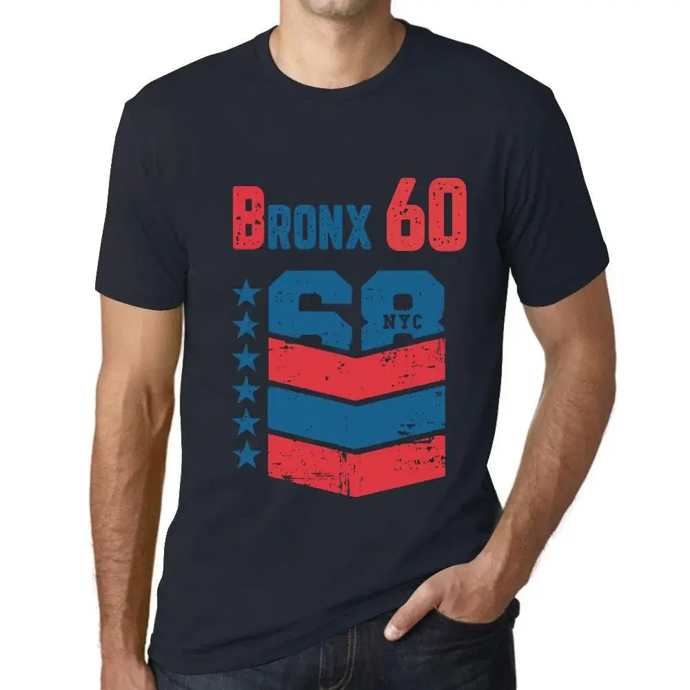 Men's Graphic T-Shirt Bronx 60 60th Birthday Anniversary 60 Year Old Gift 1964 Vintage Eco-Friendly Short Sleeve Novelty Tee