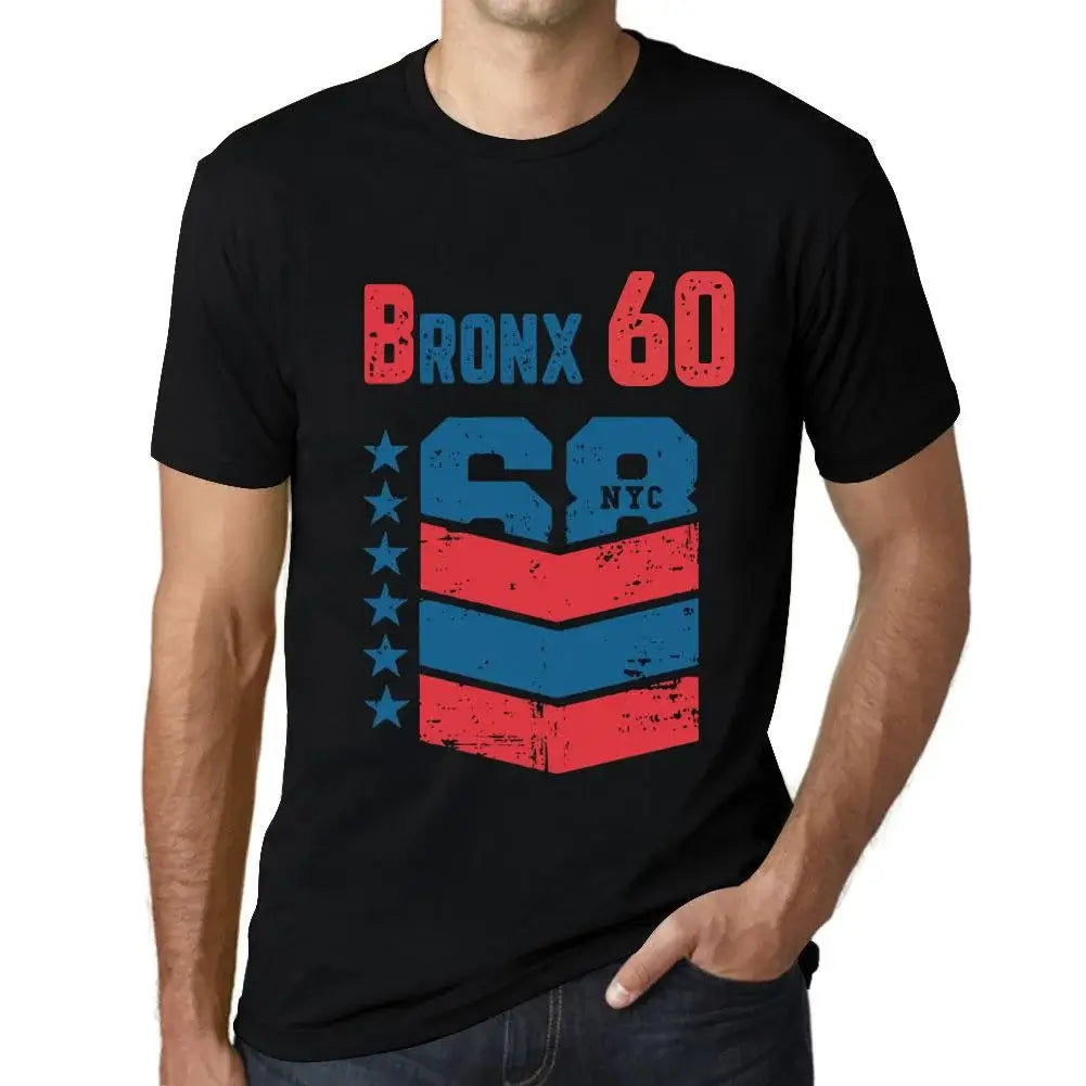 Men's Graphic T-Shirt Bronx 60 60th Birthday Anniversary 60 Year Old Gift 1964 Vintage Eco-Friendly Short Sleeve Novelty Tee