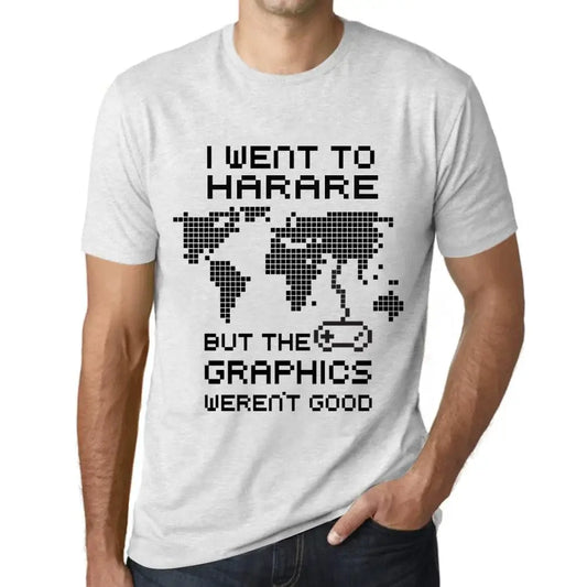 Men's Graphic T-Shirt I Went To Harare But The Graphics Weren’t Good Eco-Friendly Limited Edition Short Sleeve Tee-Shirt Vintage Birthday Gift Novelty