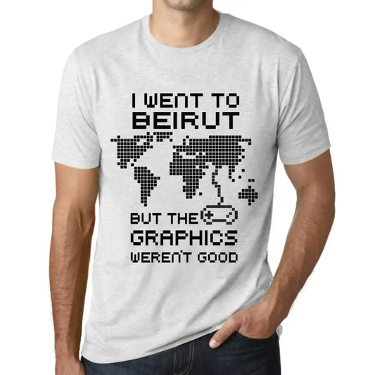 Men's Graphic T-Shirt I Went To Beirut But The Graphics Weren’t Good Eco-Friendly Limited Edition Short Sleeve Tee-Shirt Vintage Birthday Gift Novelty