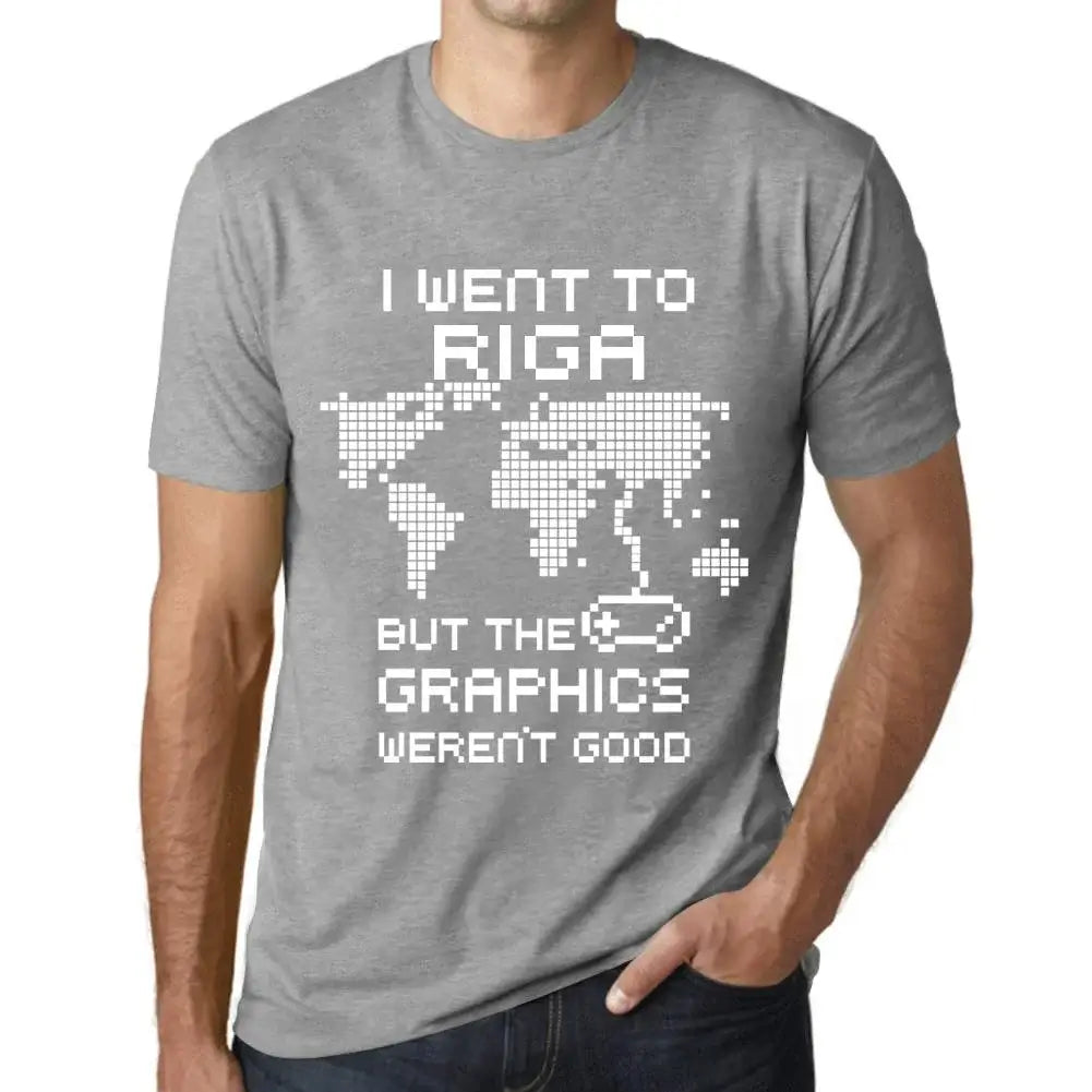 Men's Graphic T-Shirt I Went To Riga But The Graphics Weren’t Good Eco-Friendly Limited Edition Short Sleeve Tee-Shirt Vintage Birthday Gift Novelty