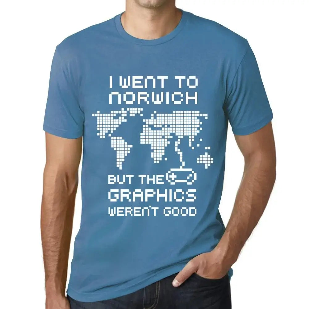 Men's Graphic T-Shirt I Went To Norwich But The Graphics Weren’t Good Eco-Friendly Limited Edition Short Sleeve Tee-Shirt Vintage Birthday Gift Novelty