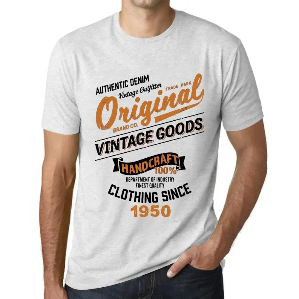 Men's Graphic T-Shirt Original Vintage Clothing Since 1950 74th Birthday Anniversary 74 Year Old Gift 1950 Vintage Eco-Friendly Short Sleeve Novelty Tee