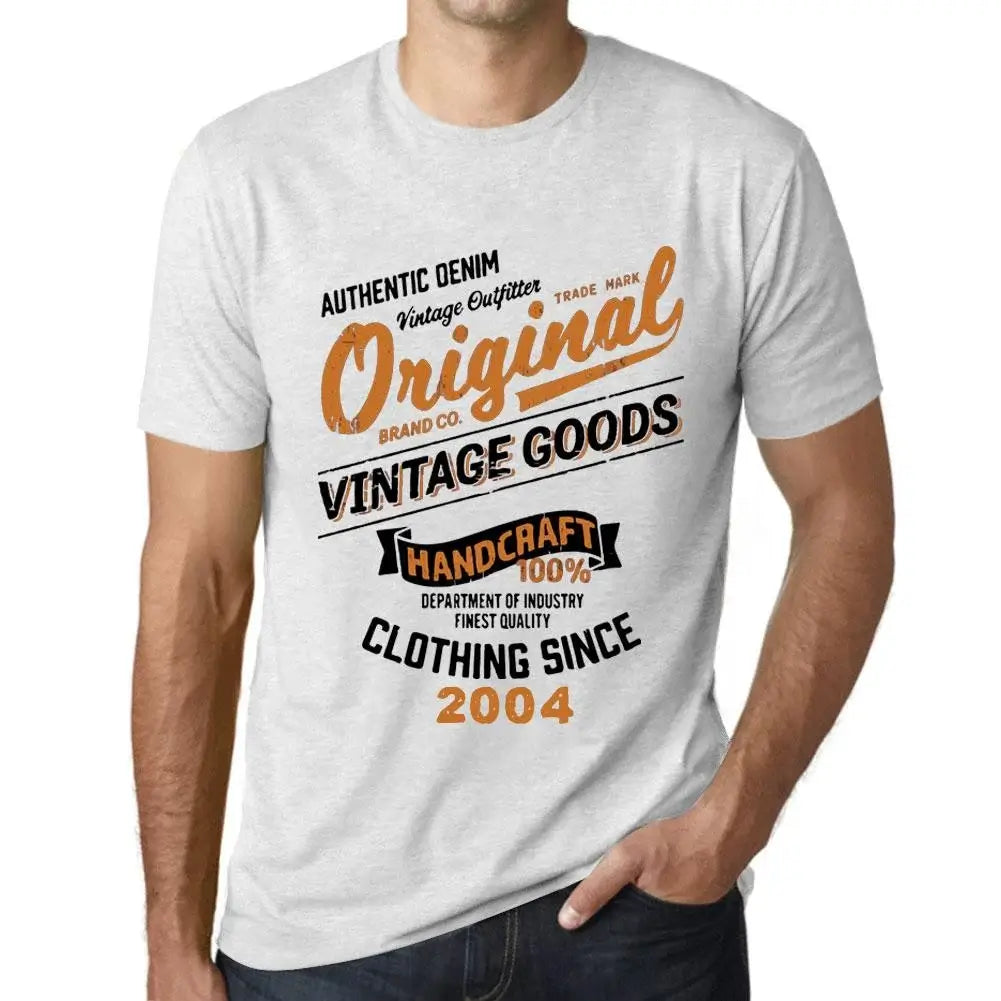 Men's Graphic T-Shirt Original Vintage Clothing Since 2004 20th Birthday Anniversary 20 Year Old Gift 2004 Vintage Eco-Friendly Short Sleeve Novelty Tee