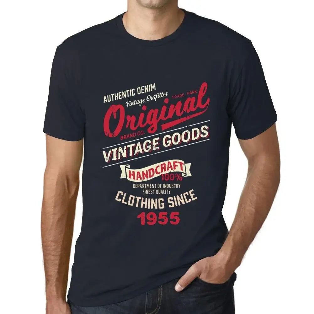 Men's Graphic T-Shirt Original Vintage Clothing Since 1955 69th Birthday Anniversary 69 Year Old Gift 1955 Vintage Eco-Friendly Short Sleeve Novelty Tee