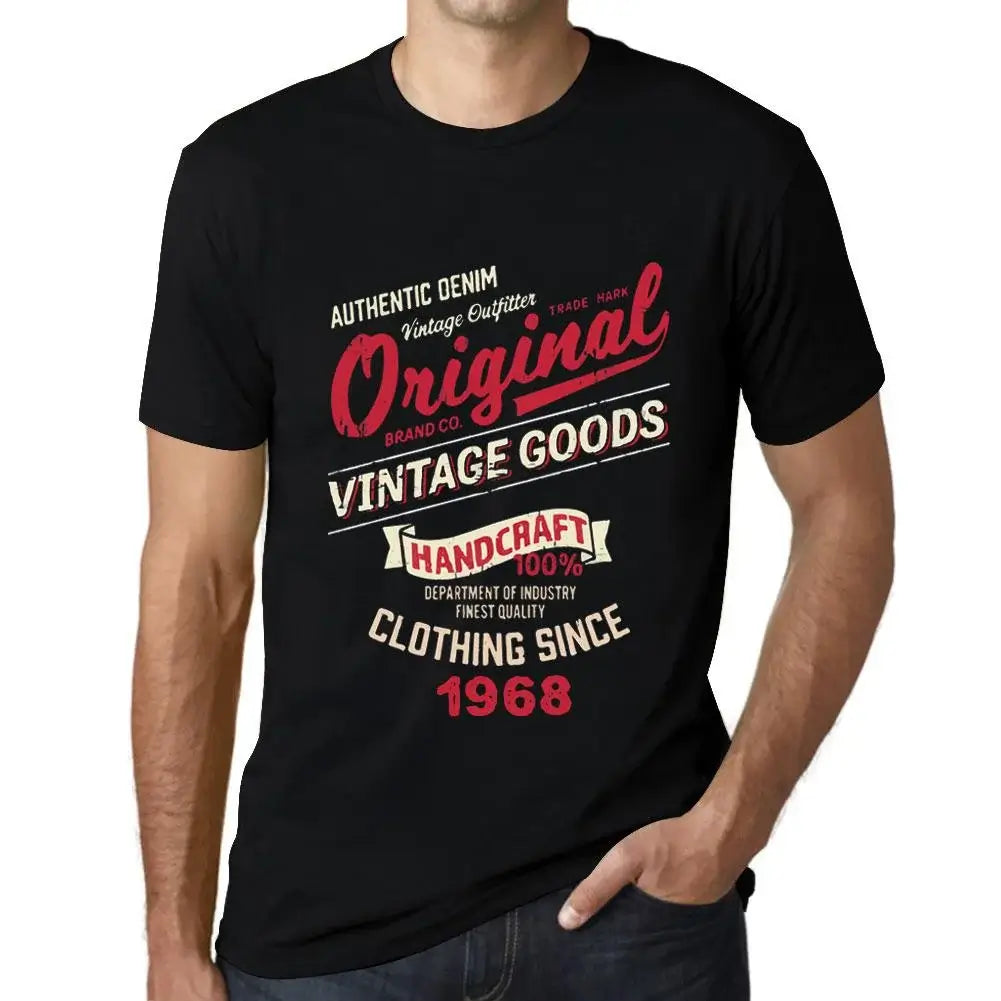 Men's Graphic T-Shirt Original Vintage Clothing Since 1968 56th Birthday Anniversary 56 Year Old Gift 1968 Vintage Eco-Friendly Short Sleeve Novelty Tee