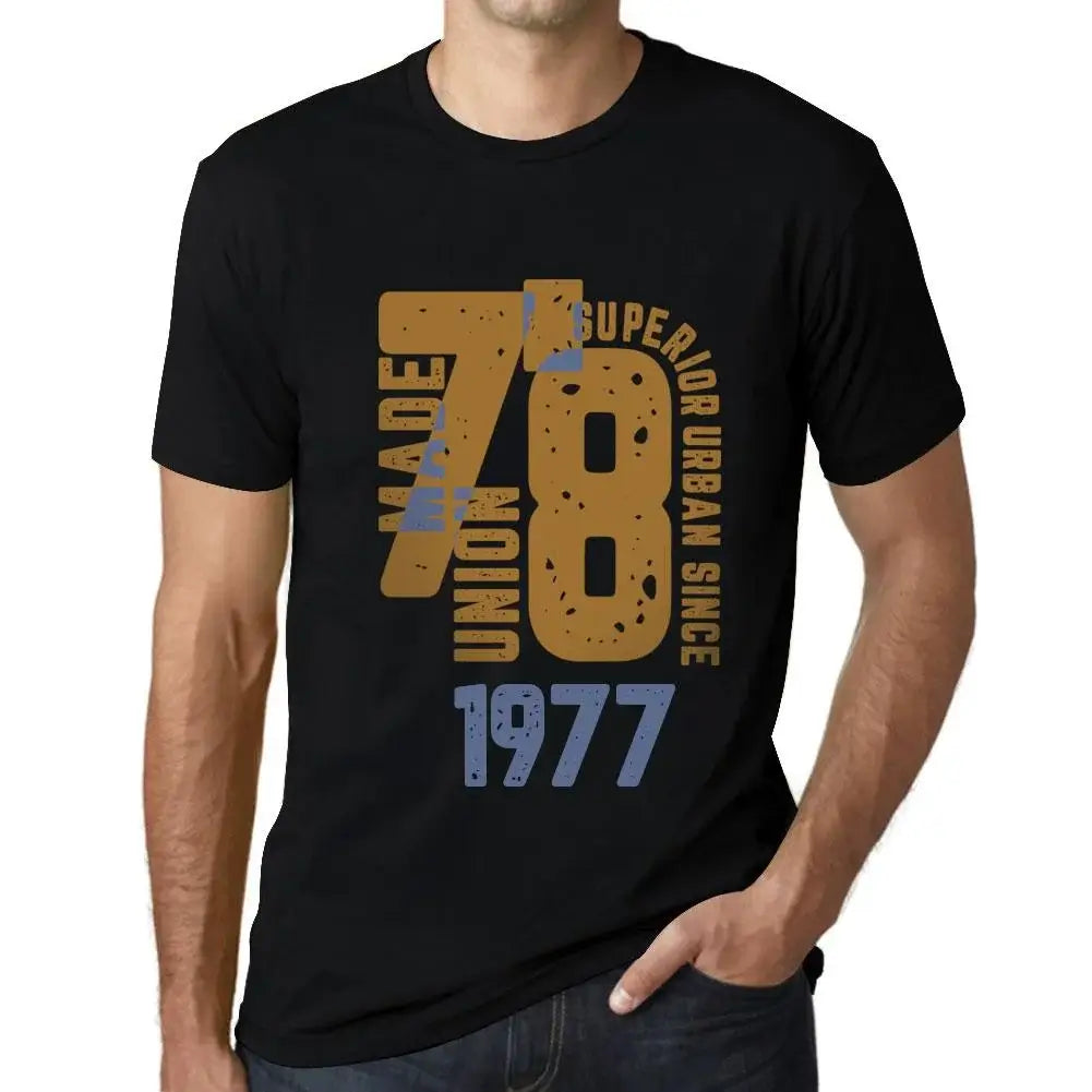 Men's Graphic T-Shirt Superior Urban Style Since 1977 47th Birthday Anniversary 47 Year Old Gift 1977 Vintage Eco-Friendly Short Sleeve Novelty Tee