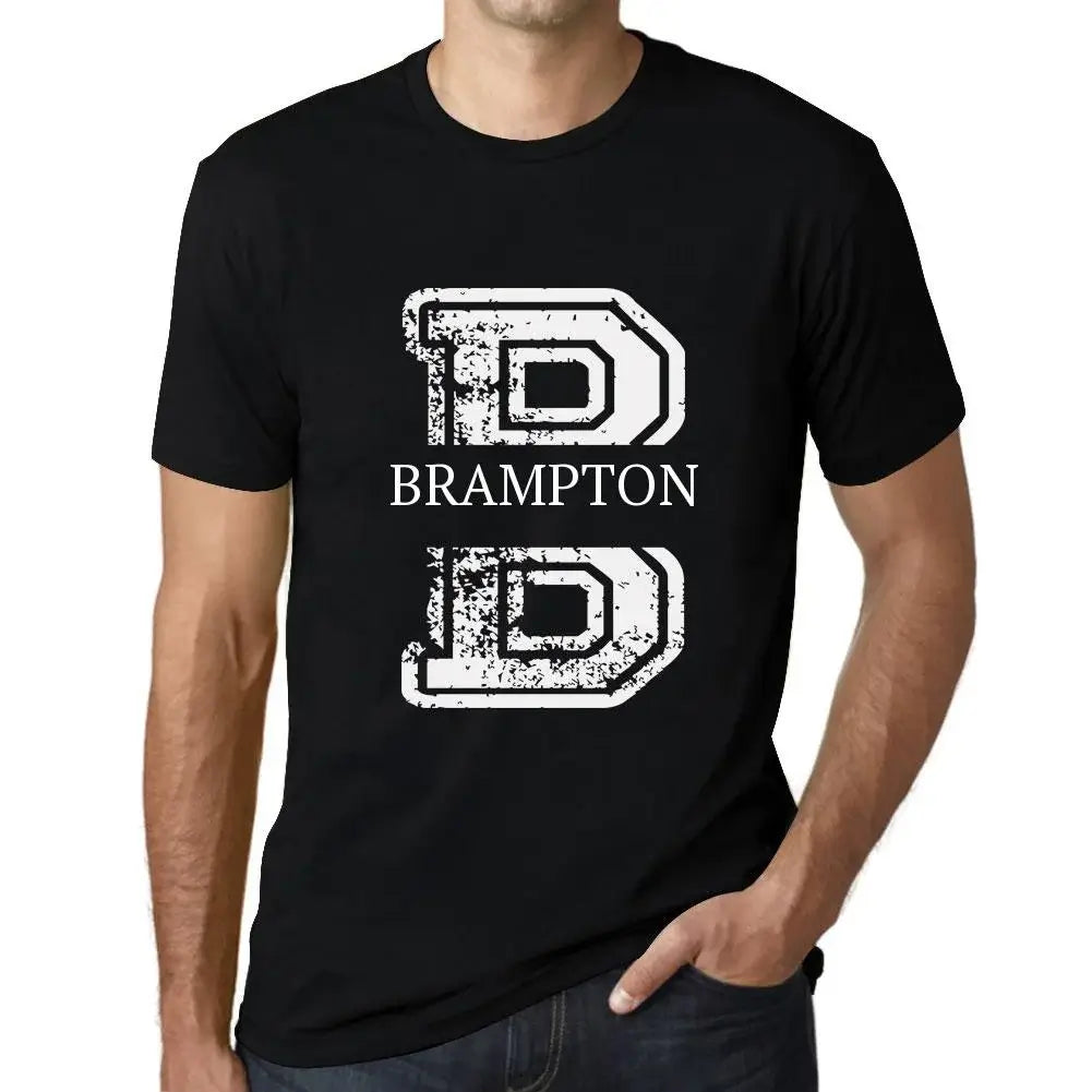 Men's Graphic T-Shirt Brampton Eco-Friendly Limited Edition Short Sleeve Tee-Shirt Vintage Birthday Gift Novelty
