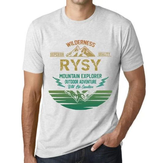 Men's Graphic T-Shirt Outdoor Adventure, Wilderness, Mountain Explorer Rysy Eco-Friendly Limited Edition Short Sleeve Tee-Shirt Vintage Birthday Gift Novelty