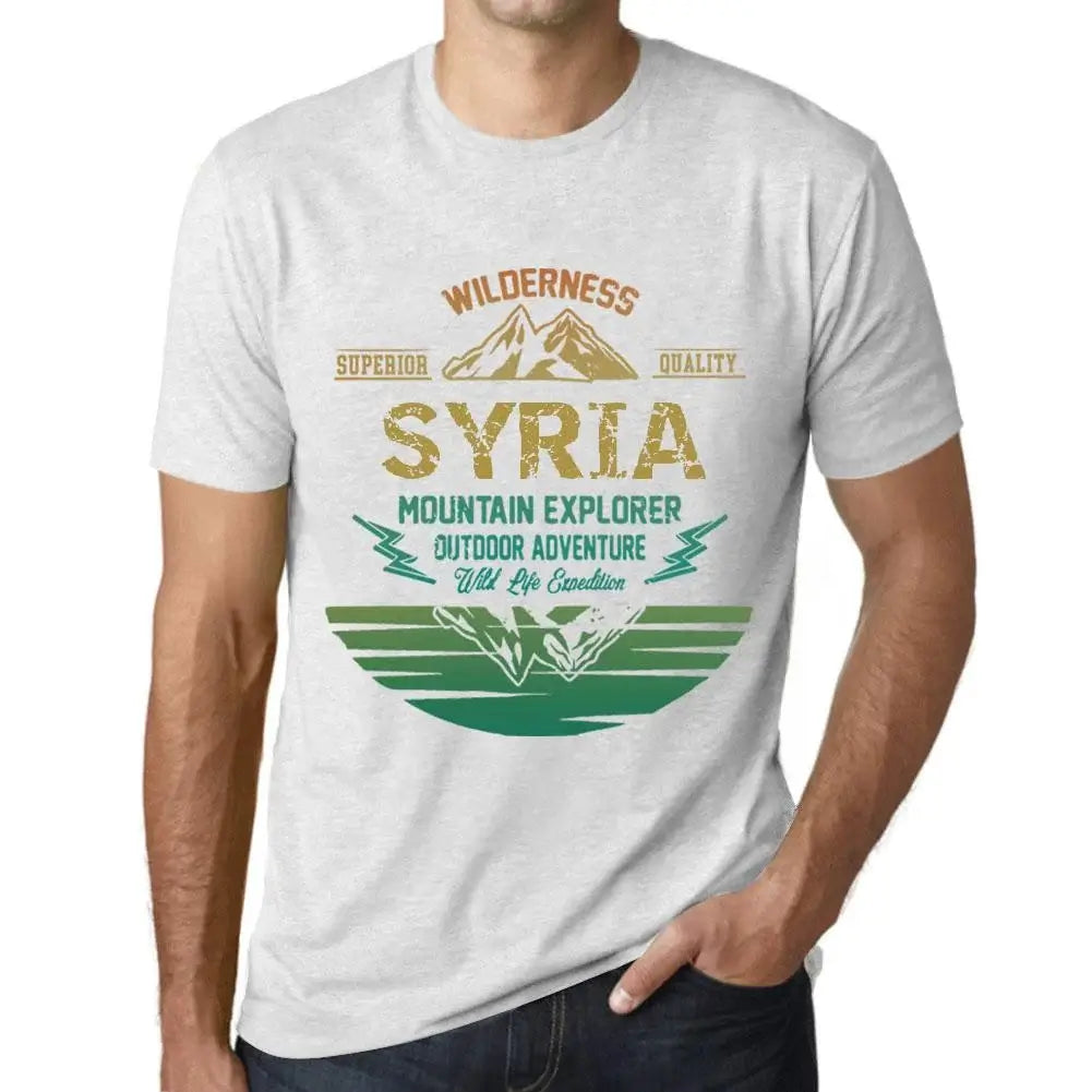 Men's Graphic T-Shirt Outdoor Adventure, Wilderness, Mountain Explorer Syria Eco-Friendly Limited Edition Short Sleeve Tee-Shirt Vintage Birthday Gift Novelty