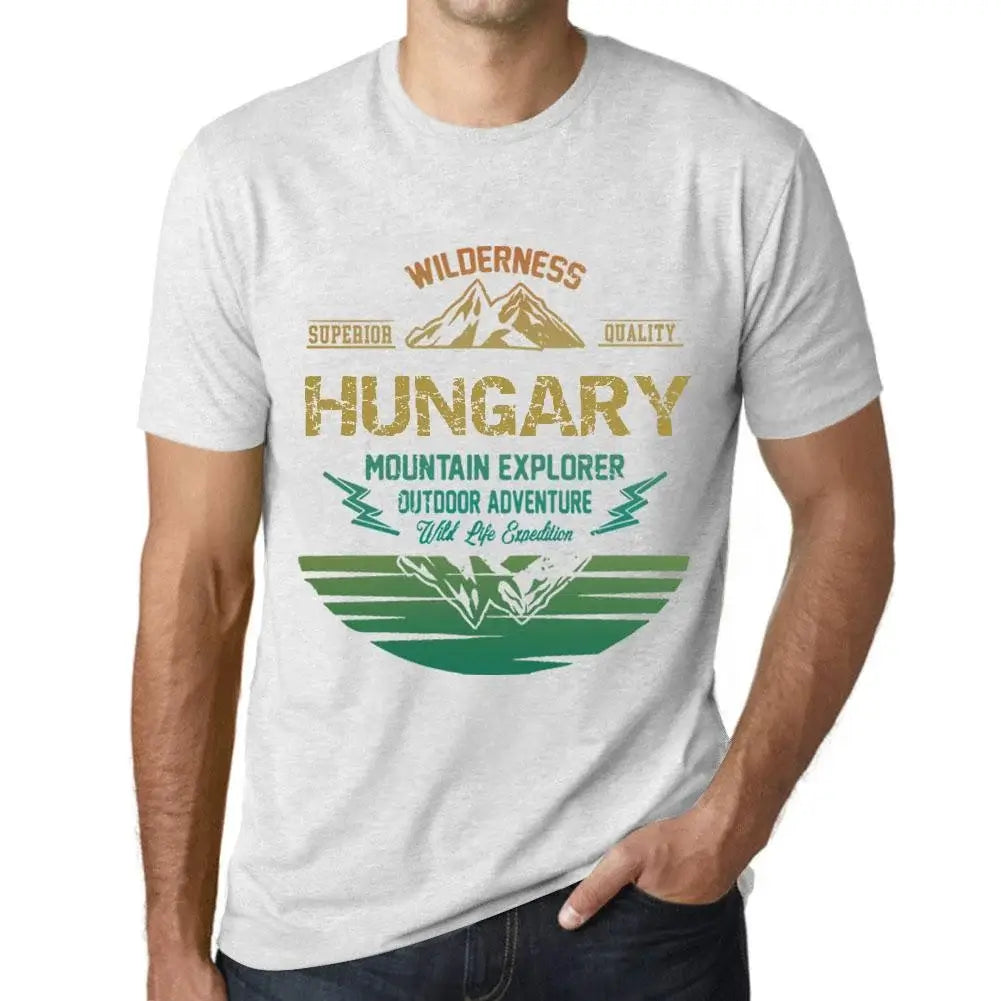 Men's Graphic T-Shirt Outdoor Adventure, Wilderness, Mountain Explorer Hungary Eco-Friendly Limited Edition Short Sleeve Tee-Shirt Vintage Birthday Gift Novelty