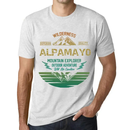 Men's Graphic T-Shirt Outdoor Adventure, Wilderness, Mountain Explorer Alpamayo Eco-Friendly Limited Edition Short Sleeve Tee-Shirt Vintage Birthday Gift Novelty