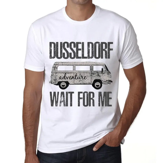 Men's Graphic T-Shirt Adventure Wait For Me In Dusseldorf Eco-Friendly Limited Edition Short Sleeve Tee-Shirt Vintage Birthday Gift Novelty