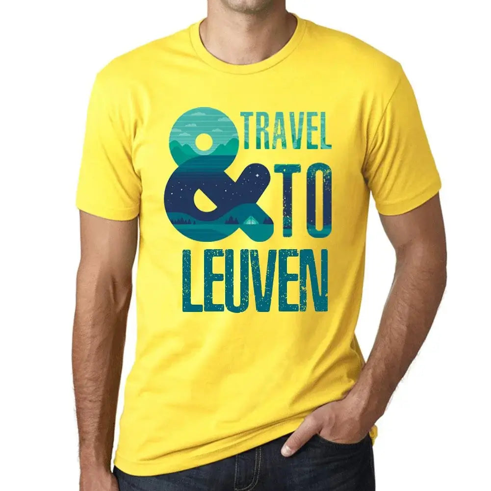 Men's Graphic T-Shirt And Travel To Leuven Eco-Friendly Limited Edition Short Sleeve Tee-Shirt Vintage Birthday Gift Novelty