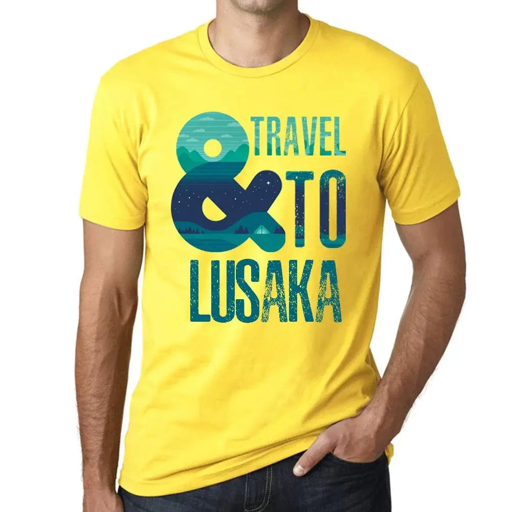 Men's Graphic T-Shirt And Travel To Lusaka Eco-Friendly Limited Edition Short Sleeve Tee-Shirt Vintage Birthday Gift Novelty