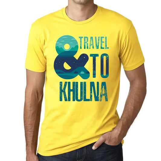 Men's Graphic T-Shirt And Travel To Khulna Eco-Friendly Limited Edition Short Sleeve Tee-Shirt Vintage Birthday Gift Novelty