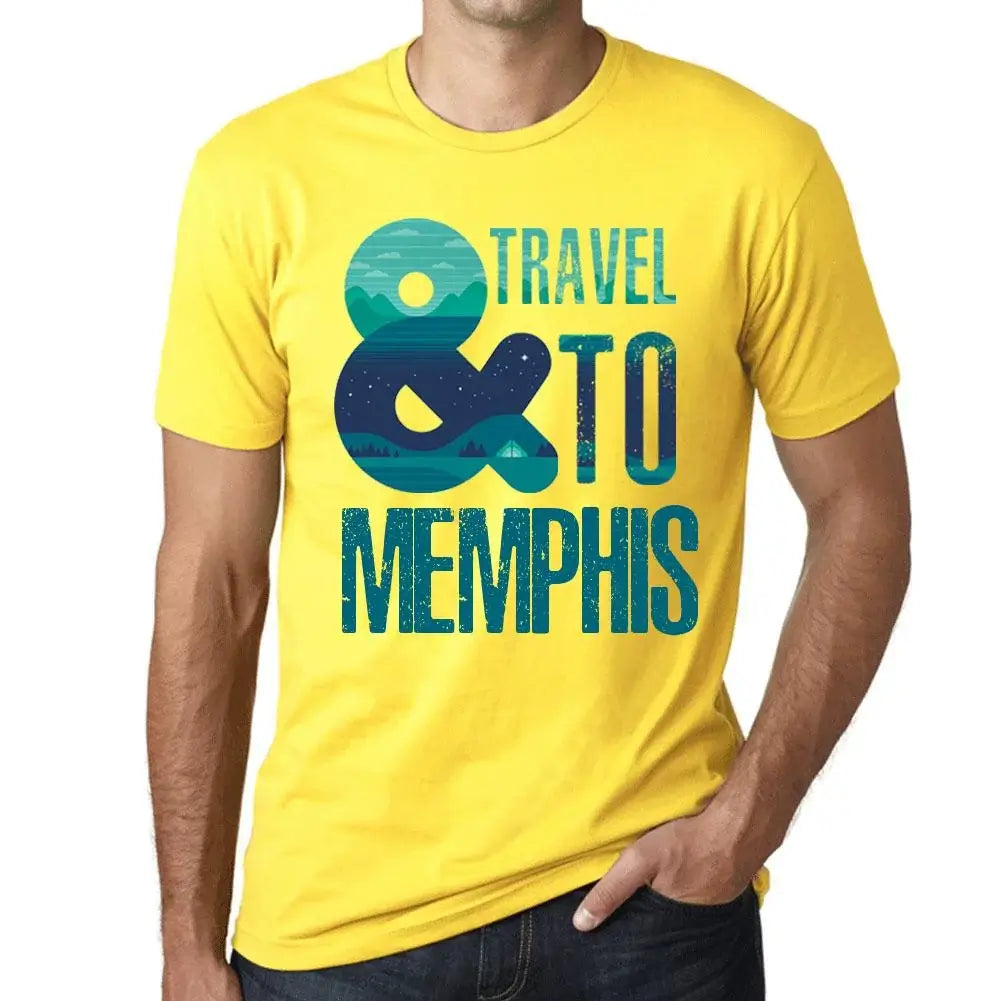 Men's Graphic T-Shirt And Travel To Memphis Eco-Friendly Limited Edition Short Sleeve Tee-Shirt Vintage Birthday Gift Novelty