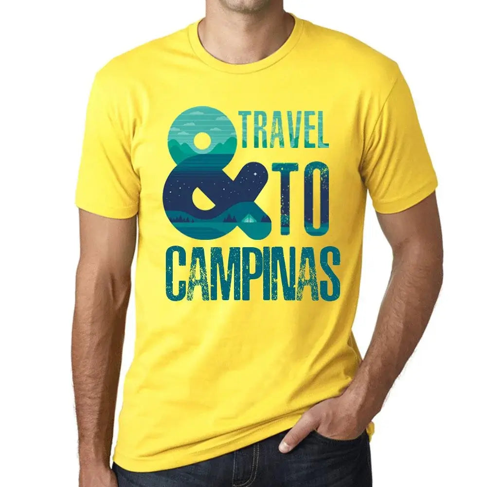 Men's Graphic T-Shirt And Travel To Campinas Eco-Friendly Limited Edition Short Sleeve Tee-Shirt Vintage Birthday Gift Novelty