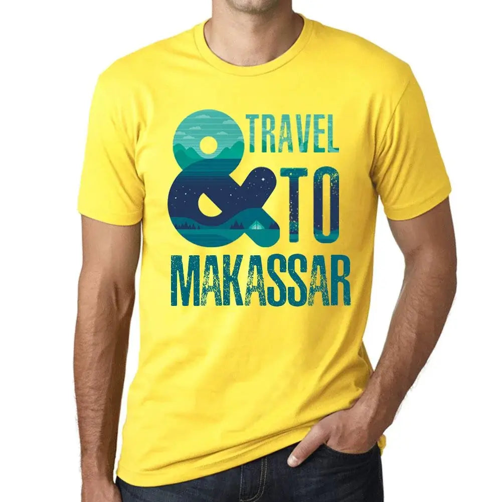 Men's Graphic T-Shirt And Travel To Makassar Eco-Friendly Limited Edition Short Sleeve Tee-Shirt Vintage Birthday Gift Novelty