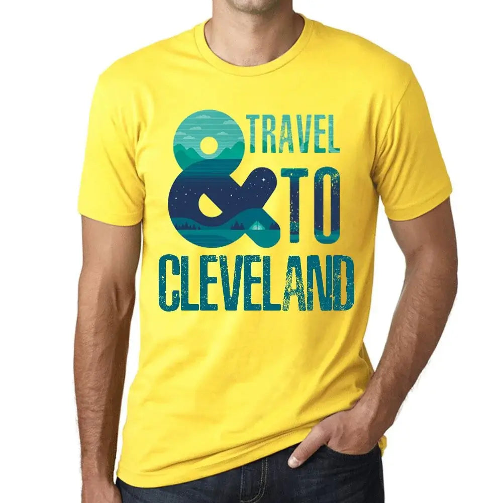 Men's Graphic T-Shirt And Travel To Cleveland Eco-Friendly Limited Edition Short Sleeve Tee-Shirt Vintage Birthday Gift Novelty