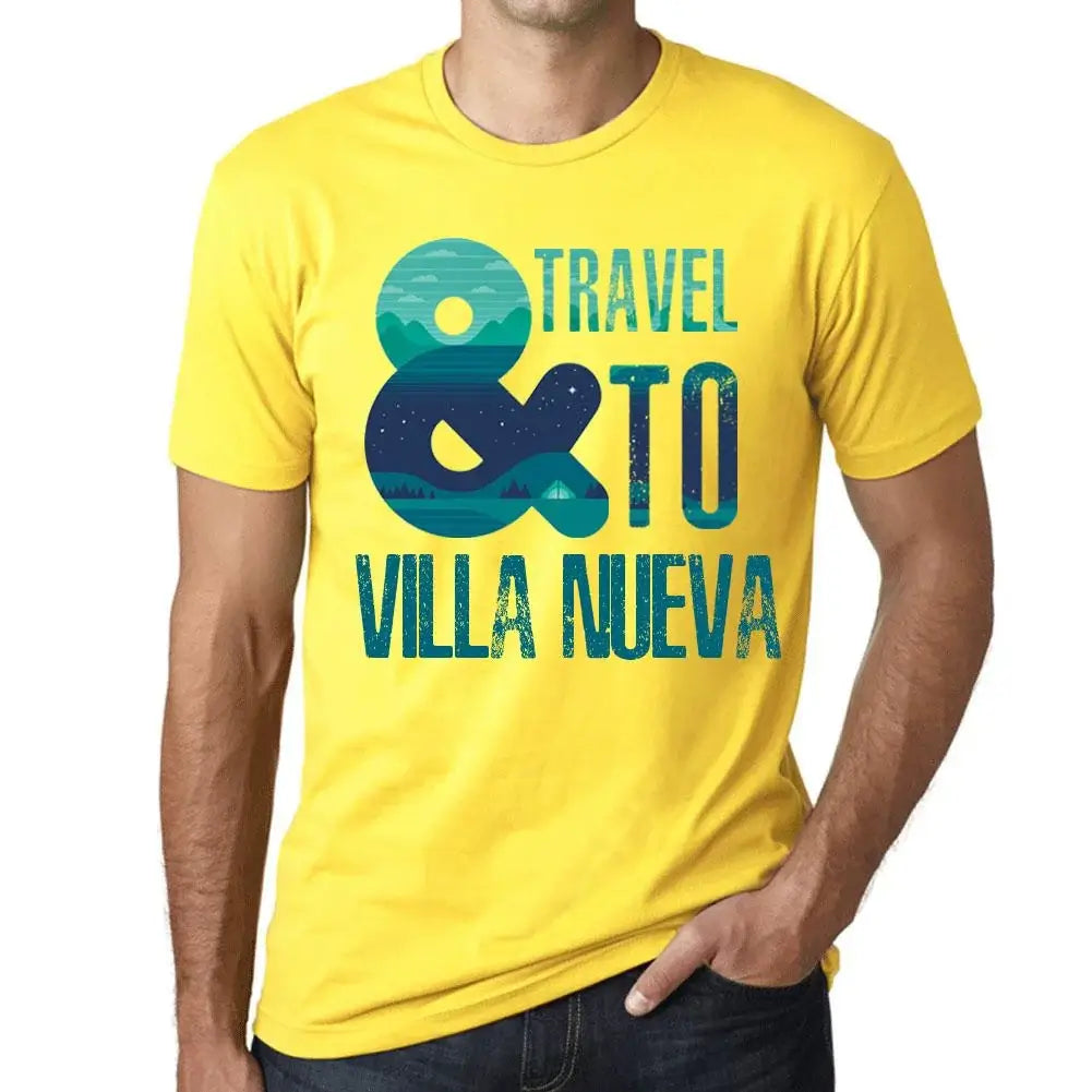 Men's Graphic T-Shirt And Travel To Villa Nueva Eco-Friendly Limited Edition Short Sleeve Tee-Shirt Vintage Birthday Gift Novelty