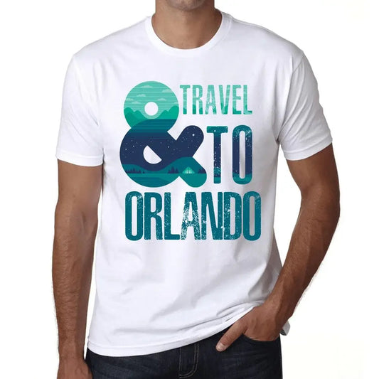 Men's Graphic T-Shirt And Travel To Orlando Eco-Friendly Limited Edition Short Sleeve Tee-Shirt Vintage Birthday Gift Novelty