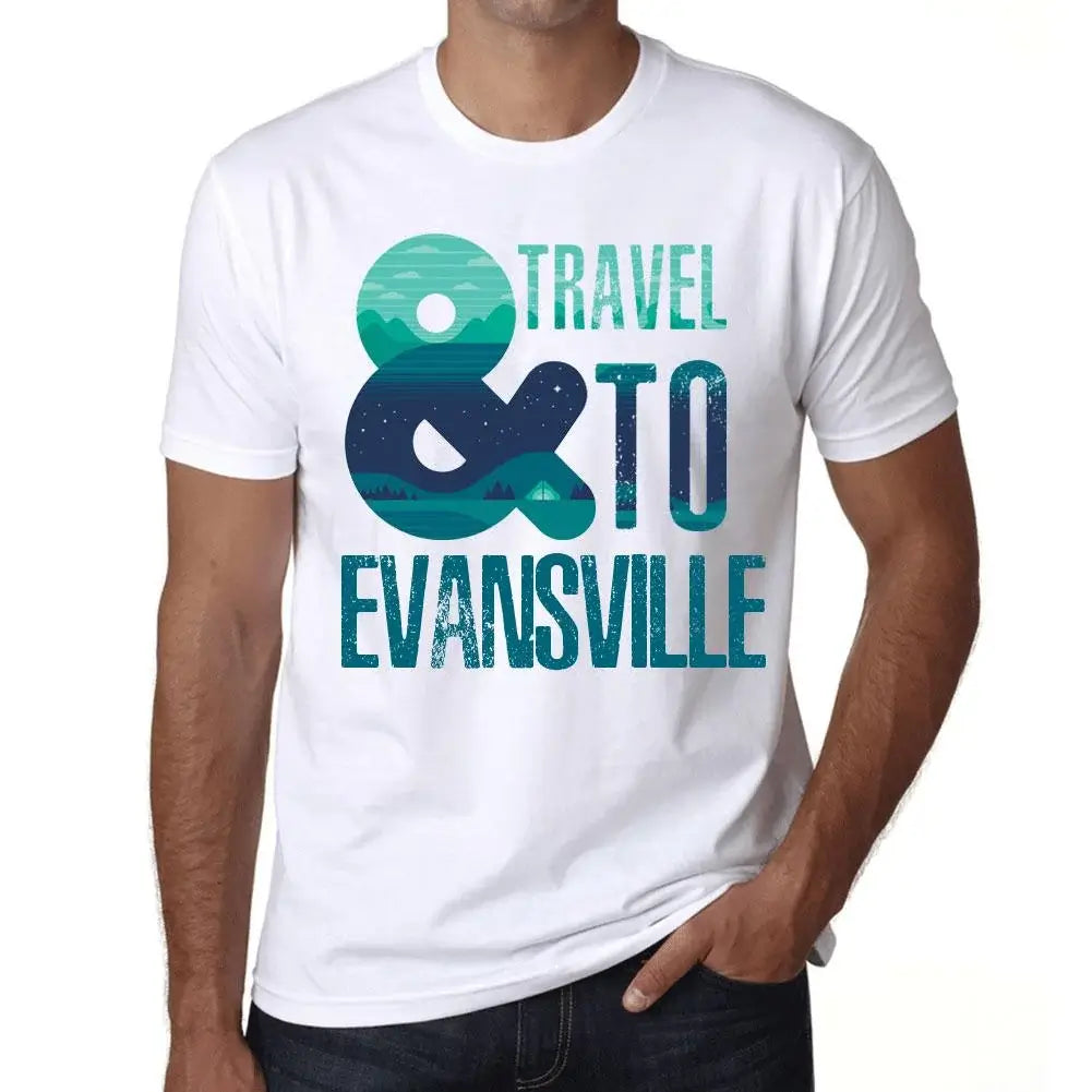 Men's Graphic T-Shirt And Travel To Evansville Eco-Friendly Limited Edition Short Sleeve Tee-Shirt Vintage Birthday Gift Novelty