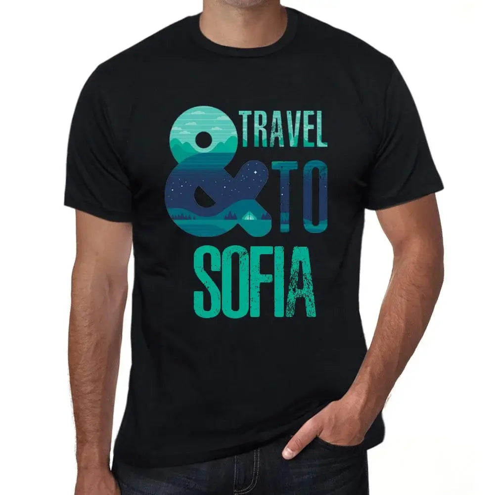 Men's Graphic T-Shirt And Travel To Sofia Eco-Friendly Limited Edition Short Sleeve Tee-Shirt Vintage Birthday Gift Novelty