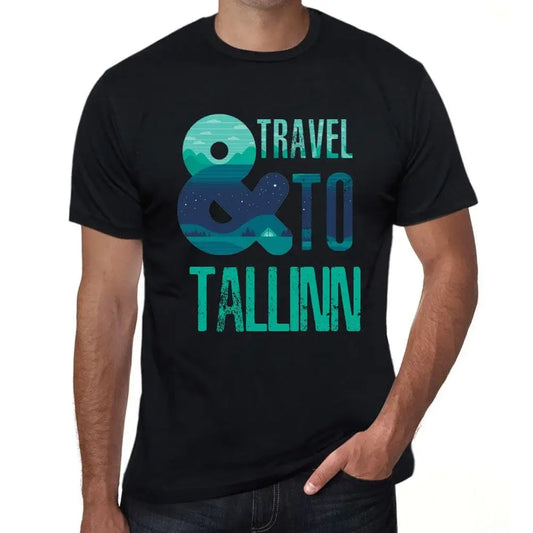 Men's Graphic T-Shirt And Travel To Tallinn Eco-Friendly Limited Edition Short Sleeve Tee-Shirt Vintage Birthday Gift Novelty