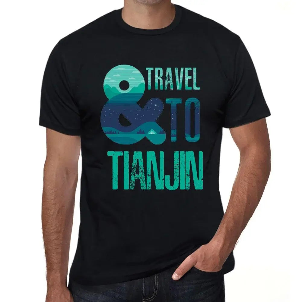 Men's Graphic T-Shirt And Travel To Tianjin Eco-Friendly Limited Edition Short Sleeve Tee-Shirt Vintage Birthday Gift Novelty