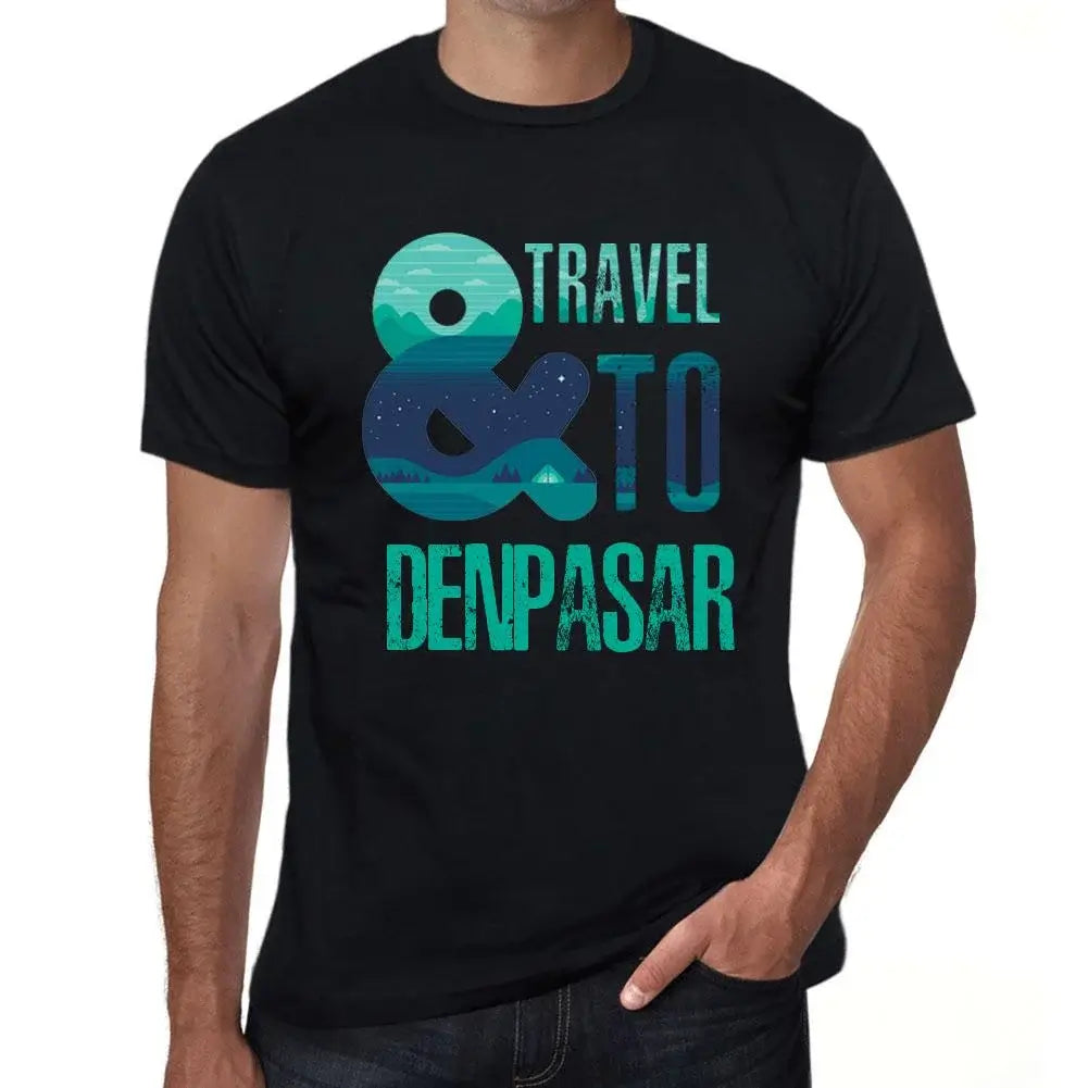 Men's Graphic T-Shirt And Travel To Denpasar Eco-Friendly Limited Edition Short Sleeve Tee-Shirt Vintage Birthday Gift Novelty
