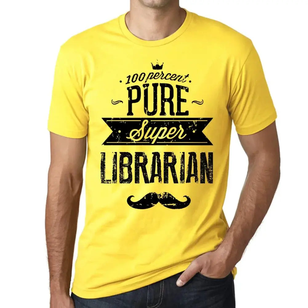 Men's Graphic T-Shirt 100% Pure Super Librarian Eco-Friendly Limited Edition Short Sleeve Tee-Shirt Vintage Birthday Gift Novelty