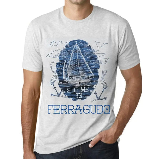 Men's Graphic T-Shirt Ship Me To Ferragudo Eco-Friendly Limited Edition Short Sleeve Tee-Shirt Vintage Birthday Gift Novelty