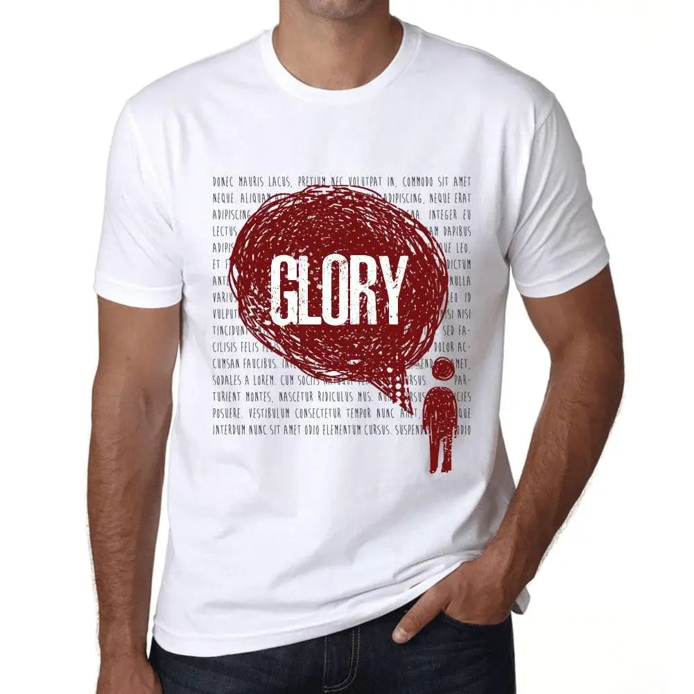 Men's Graphic T-Shirt Thoughts Glory Eco-Friendly Limited Edition Short Sleeve Tee-Shirt Vintage Birthday Gift Novelty