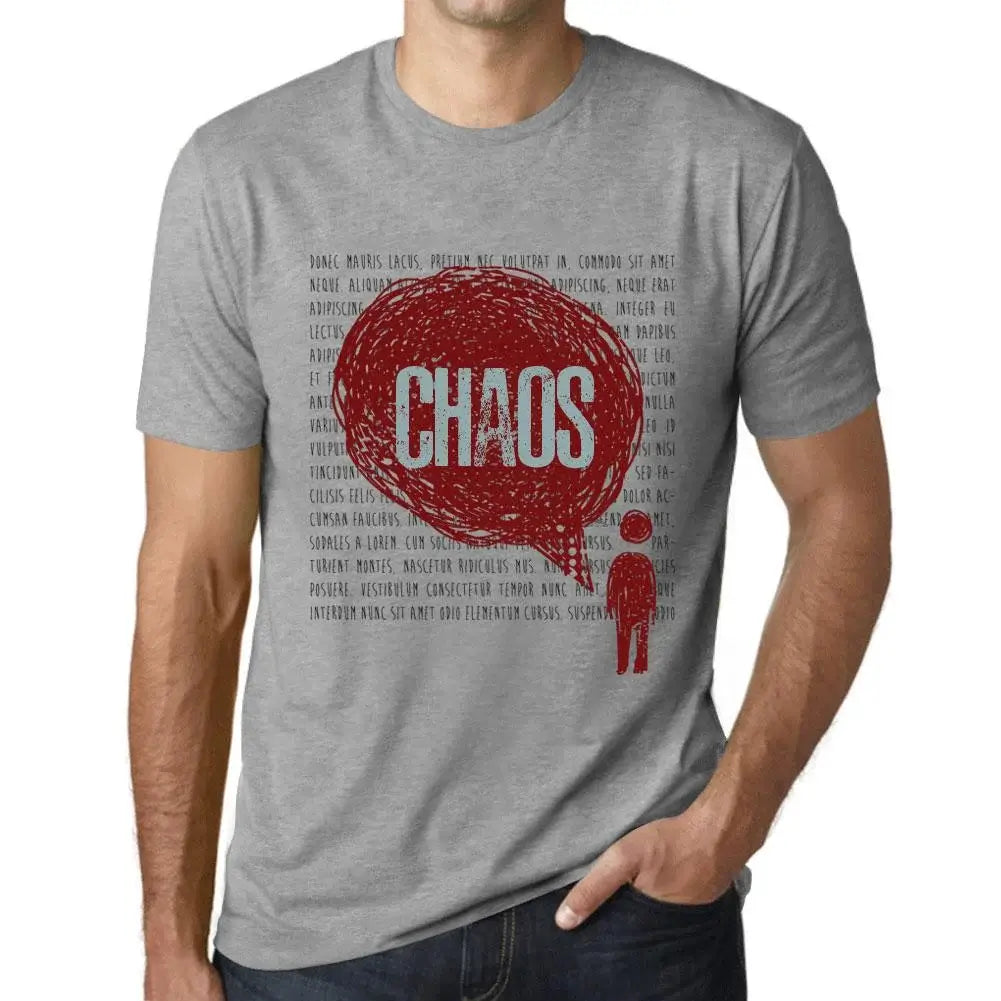 Men's Graphic T-Shirt Thoughts Chaos Eco-Friendly Limited Edition Short Sleeve Tee-Shirt Vintage Birthday Gift Novelty