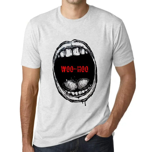Men's Graphic T-Shirt Mouth Expressions Woo-Hoo Eco-Friendly Limited Edition Short Sleeve Tee-Shirt Vintage Birthday Gift Novelty