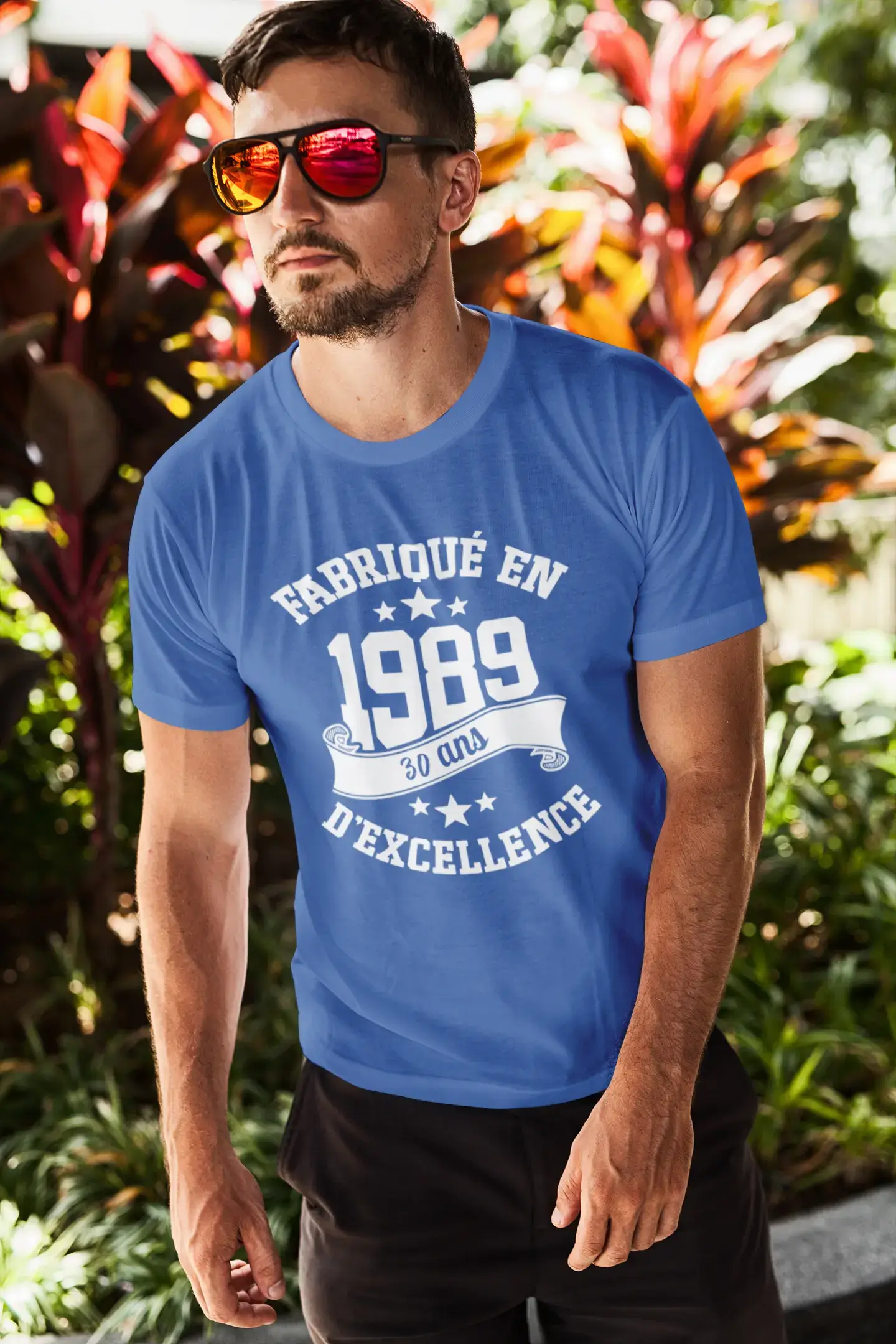 ULTRABASIC – Hergestellt im Jahr 1989, 30 Jahre altes Unisex-T-Shirt French Marine